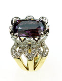 Janet Deleuse Designer Amethyst and Diamond Ring, SALE, SOLD