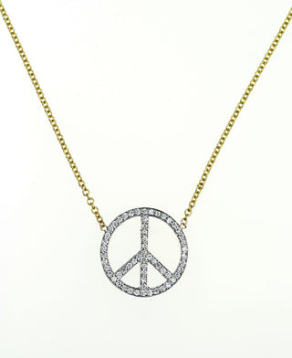 Janet Deleuse Designer Peace Sign Necklace