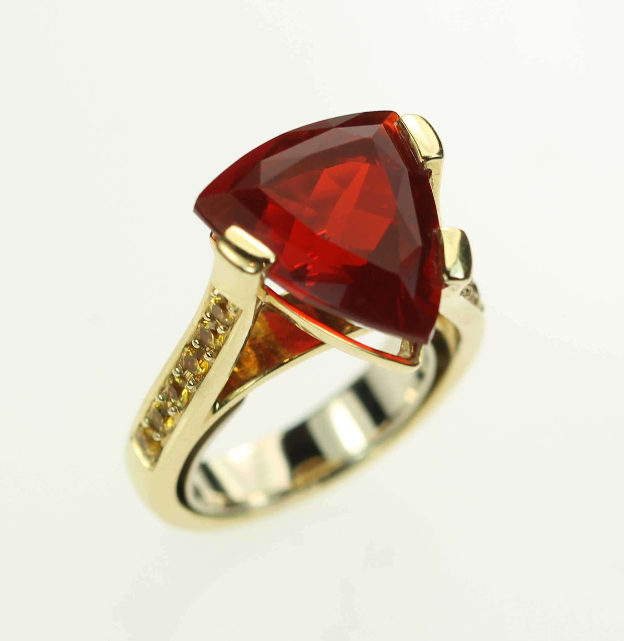 Janet Deleuse Designer Fire Opal Ring, SALE, SOLD