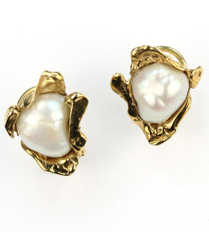 Vintage Fresh Water Pearl Earrings