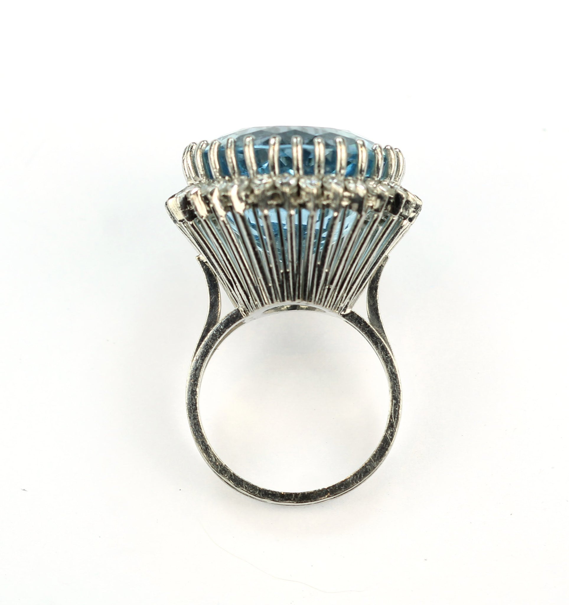 Vintage Aquamarine and Diamond Ring, SOLD