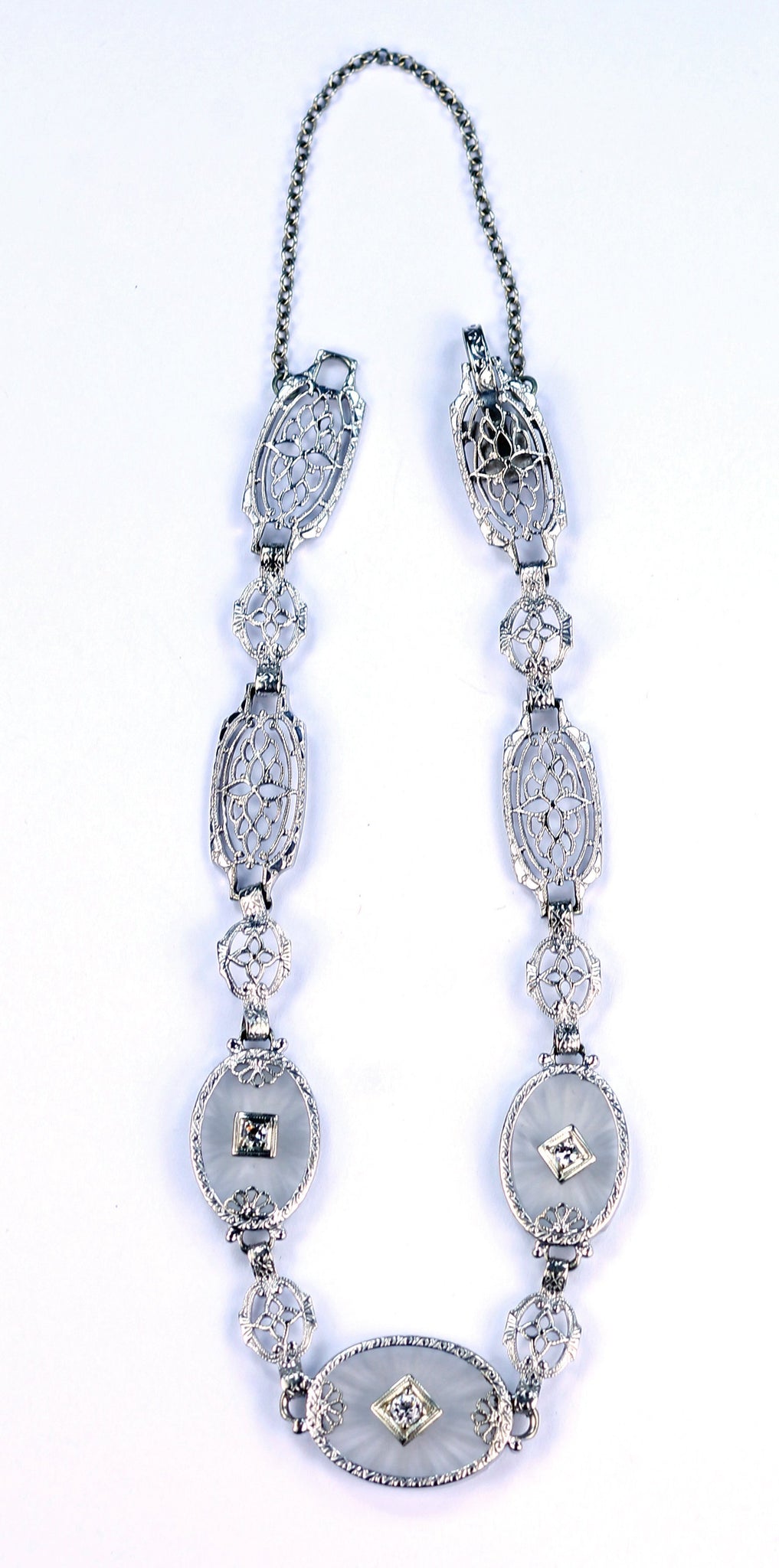 Vintage Rock Crystal and Diamond Bracelet, SOLD
