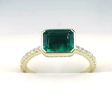Janet Deleuse Emerald and Diamond Ring, SOLD