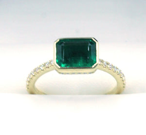 Janet Deleuse Emerald and Diamond Ring, SOLD