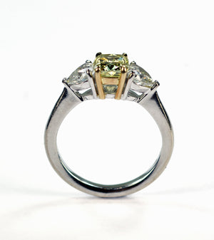 Vintage Fancy Intense Yellow Diamond Ring, SALE, SOLD
