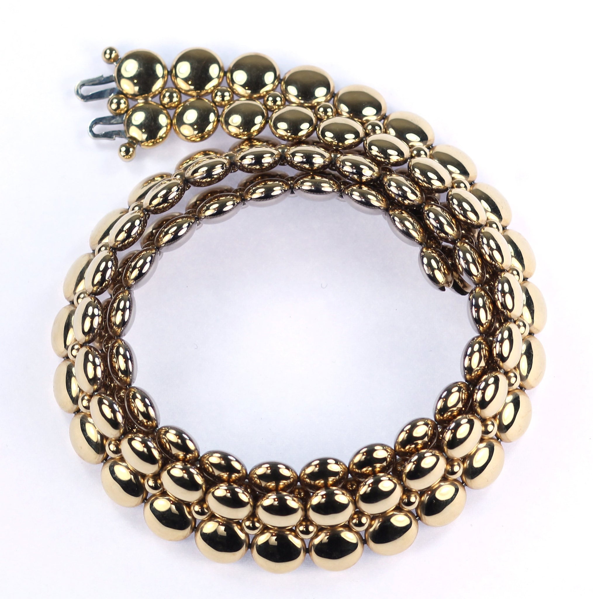 Vintage 18k White and Yellow Gold Reversible Cartier Necklace, SOLD