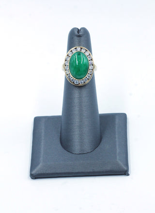 Vintage Jade and Diamond Ring,SOLD