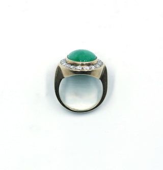 Vintage Jade and Diamond Ring,SOLD