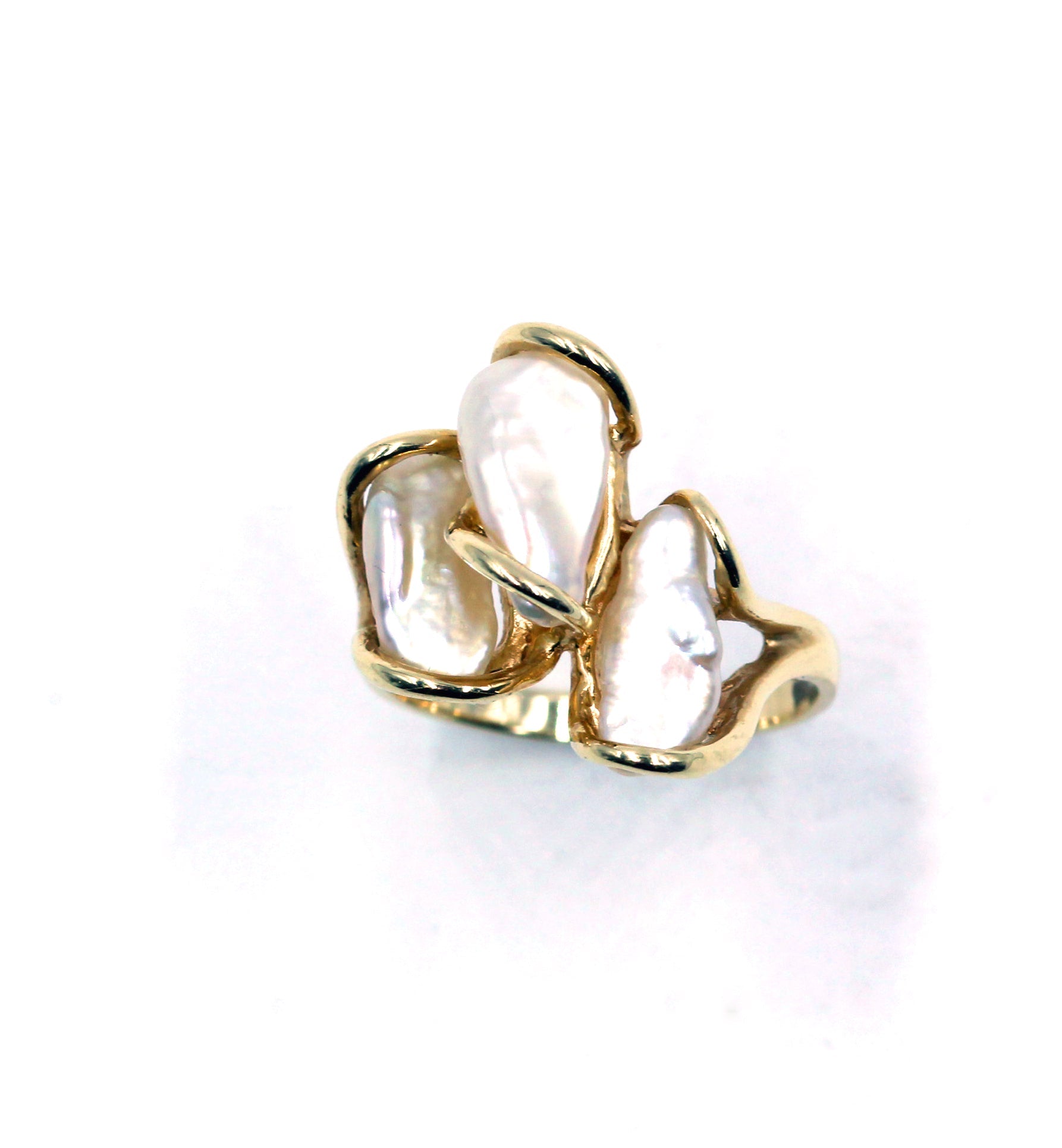 Pre-Owned Cultured Biwa Pearl Ring, SOLD