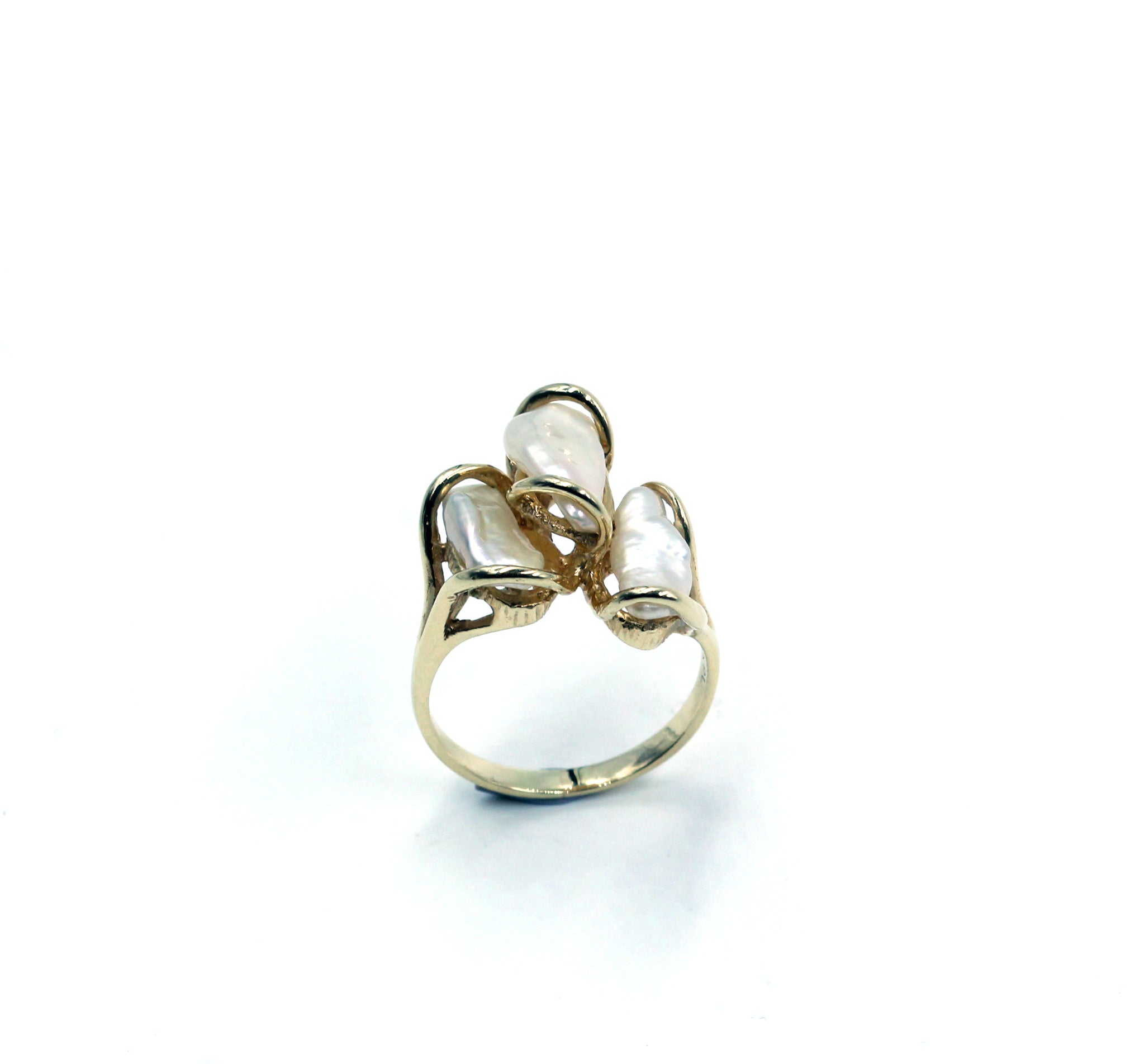Pre-Owned Cultured Biwa Pearl Ring, SOLD