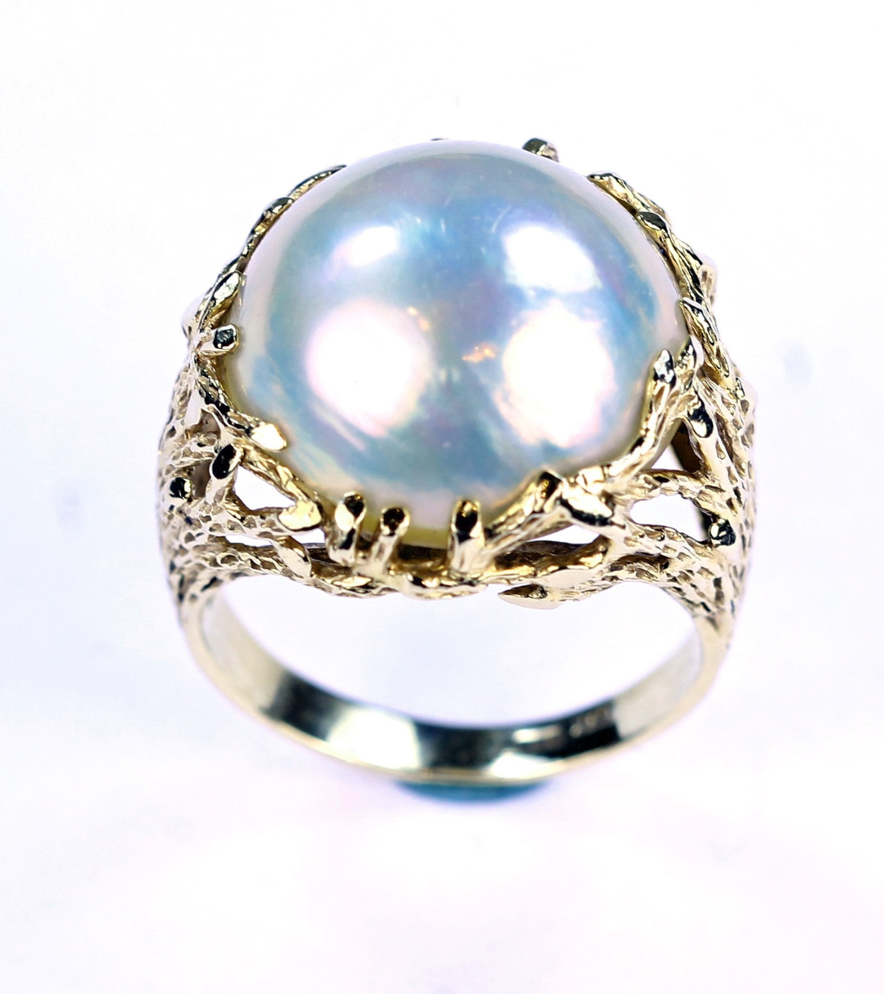 Vintage Mabe Pearl Ring