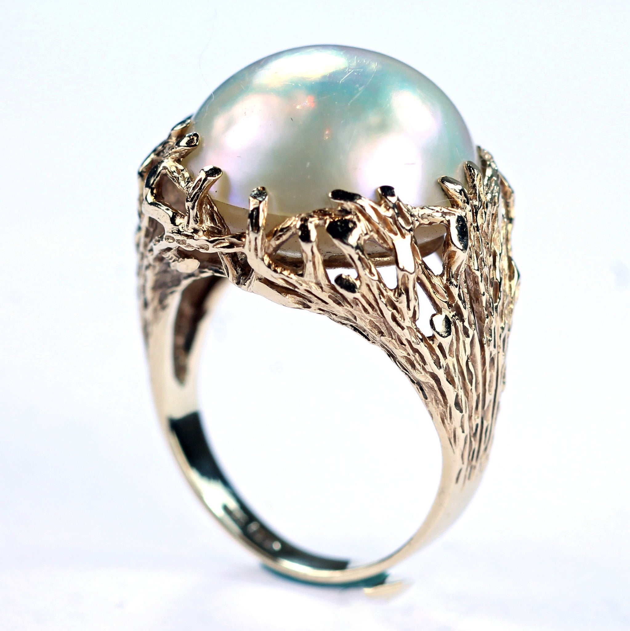 Vintage Mabe Pearl Ring, SOLD