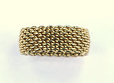 Vintage Tiffany Mesh Gold Ring, SOLD