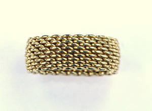 Vintage Tiffany Mesh Gold Ring, SOLD