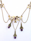 Vintage Victorian Style Amethyst Necklace, SUPER SALE, SOLD