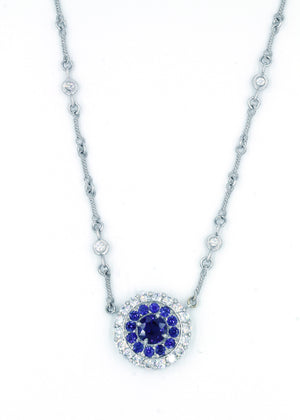 Janet Deleuse Sapphire and Diamond Necklace, SOLD