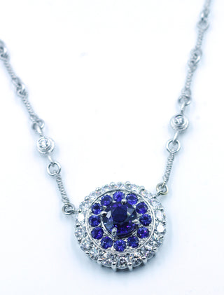 Janet Deleuse Sapphire and Diamond Necklace, SOLD