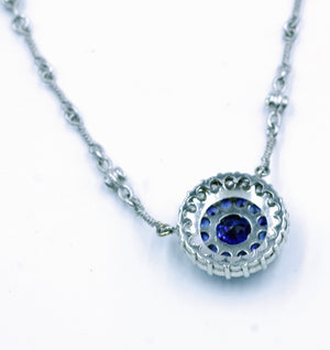 Janet Deleuse Sapphire and Diamond Necklace, SOLD