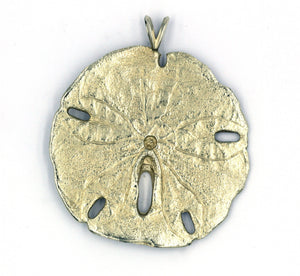 Vintage Gold Sand Dollar Pendant, SOLD