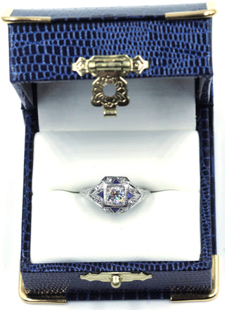 Vintage Diamond and Sapphire Ring, SOLD