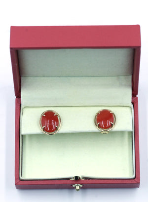 Pre-Owned Gump's San Francisco Natural Coral Earrings, SOLD