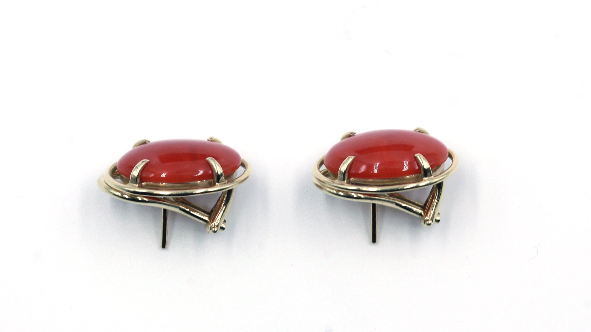 Pre-Owned Gump's San Francisco Natural Coral Earrings, SOLD
