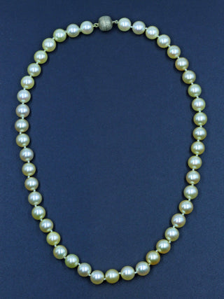 Vintage Golden South Sea Pearl Necklace, SOLD