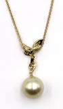 Vintage Golden South Sea Pearl and Diamond Necklace, SOLD