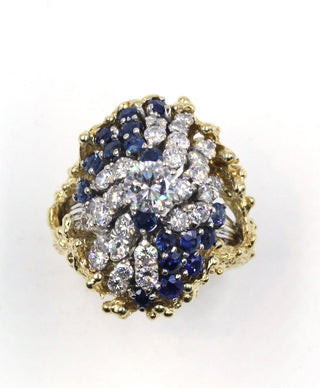 Vintage Sapphire and Diamond Ring, SOLD