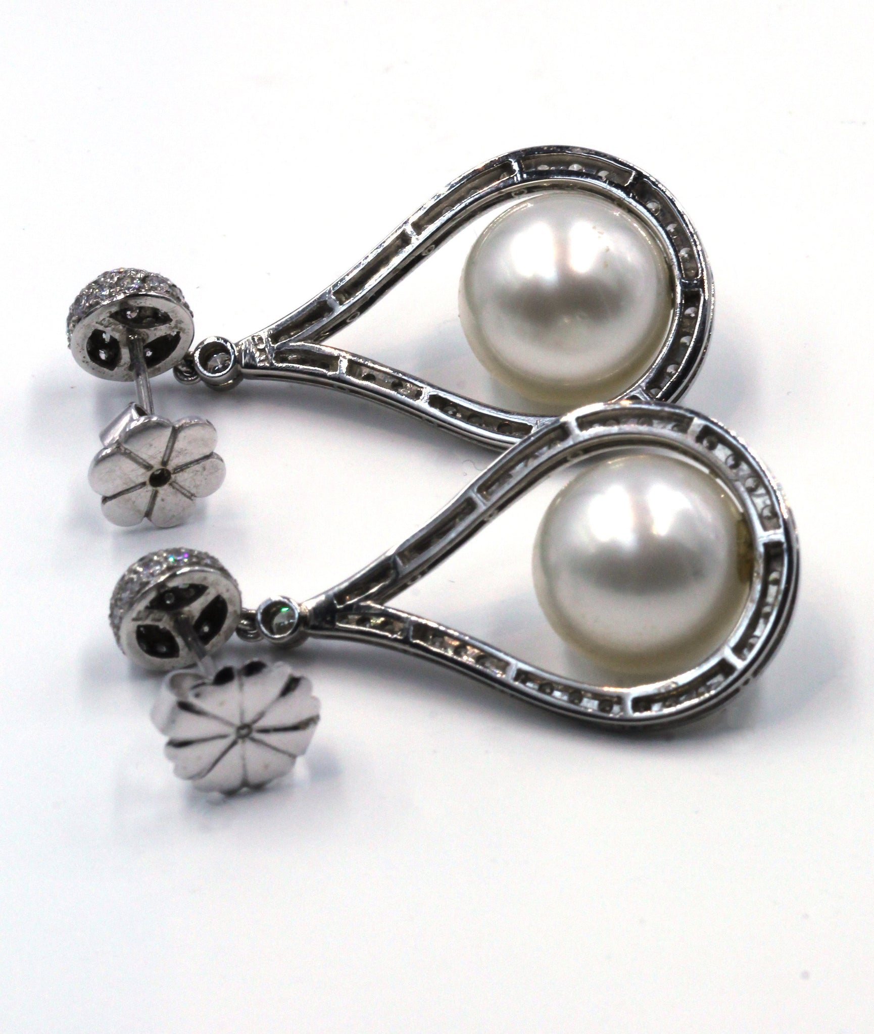 Pre-owned Janet Deleuse South Sea Pearl Earrings, SOLD