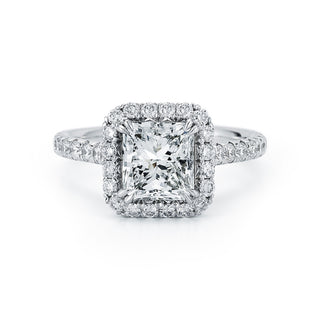 Radiant Cut Diamond Halo Ring