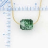 Natural Carved Jade Pendant on Gold Chain, SOLD