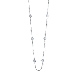 Platinum Diamond Chain Necklace, SOLD