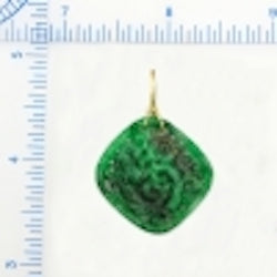 Natural Green Jade Carved Dragon Pendant, SOLD