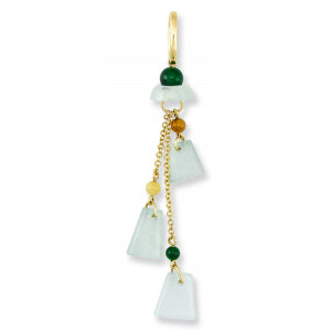 Triangular Ice Jade Pendant, SOLD