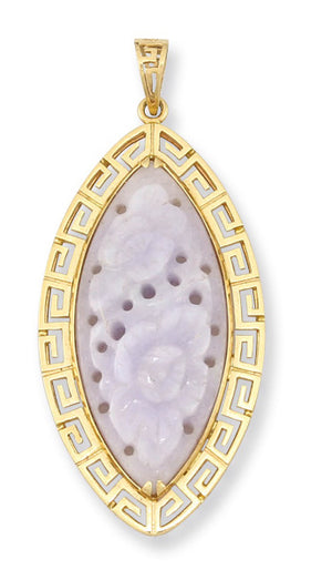 Lavender Jade Pendant, SOLD