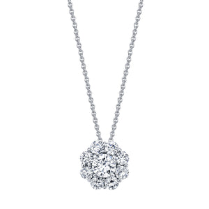 Platinum Diamond Pendant Necklace, SOLD