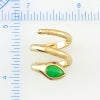 Natural Green Jade Snake Ring, SOLD