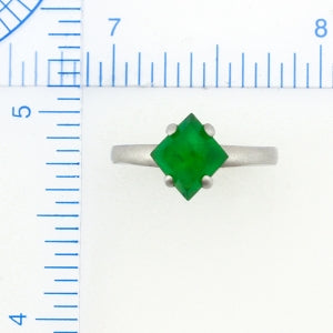 Natural Green Jade Ring, SOLD