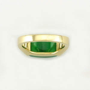 Natural Jade Ring with Diamonds, SOLD