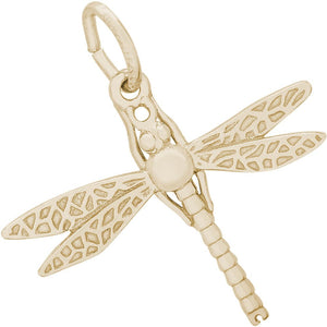 14K Yellow Gold Dragonfly Charm, SOLD