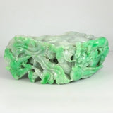 Natural Green Jade Double Happiness Statuary, SOLD