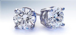 Deleuse Diamond Earrings, 1.03 cts. Total Weight, SOLD