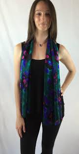 Silk Sheer Scarf, Janet Deleuse Label Couture, SOLD