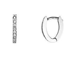 Small Huggie Diamond Hoop Earrings, .16 cts. Total Diamond Weight, SALE, SOLD