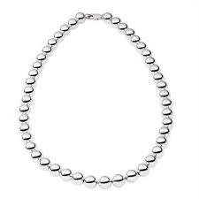 Sterling Silver Bead Necklace, SOLD