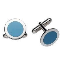 Sterling Silver Cufflinks with Enamel Color, SOLD