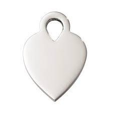 Sterling Silver Heart Tag, SOLD