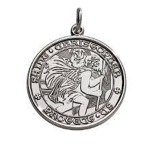 Sterling Silver St. Christopher Medal, SOLD