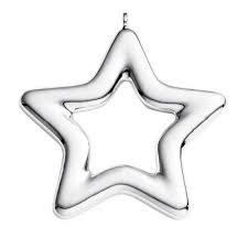 Sterling Silver Star Christmas Ornament, SOLD
